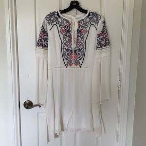 Parker Silk Dress with Embroidery
